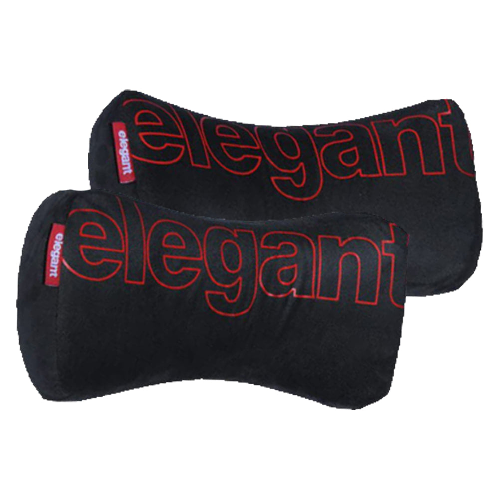 Elegant Active Memory Foam Car Neck Rest Pillow (Set of 2) In Black | Elegant Auto Retail