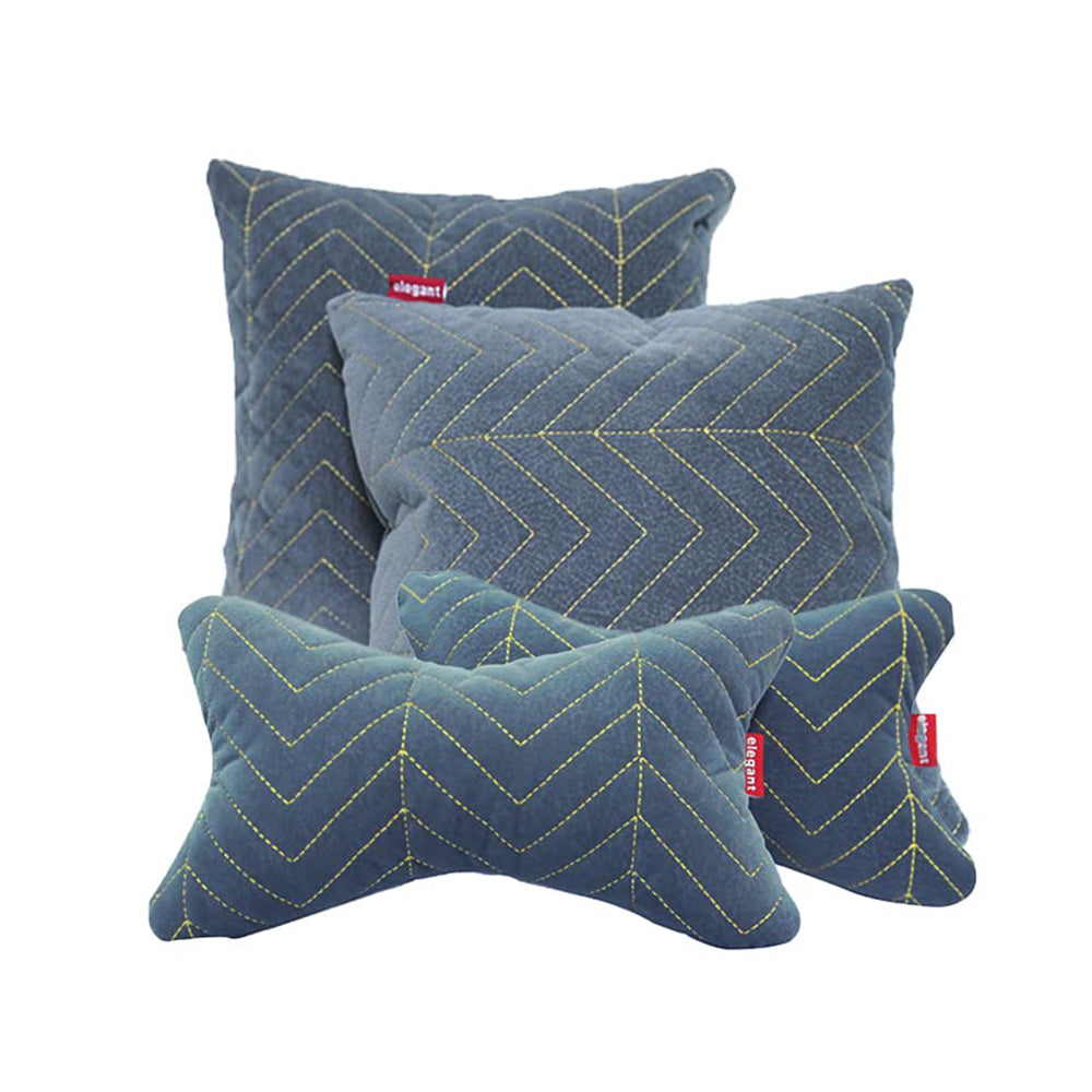Elegant Car Comfy Pillow And Neck Rest Line Set of 4 Design CU09 | Elegant Auto Retail