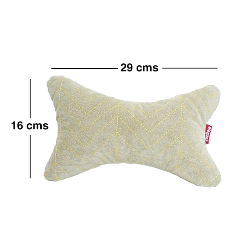 Elegant Comfy Car Neck Rest Pillow Line Design Set of 2 CU09 | Elegant Auto Retail
