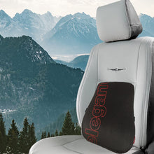 Elegant Memory Foam Slim Full Active Back Rest Support Car Pillow In Black | Elegant Auto Retail