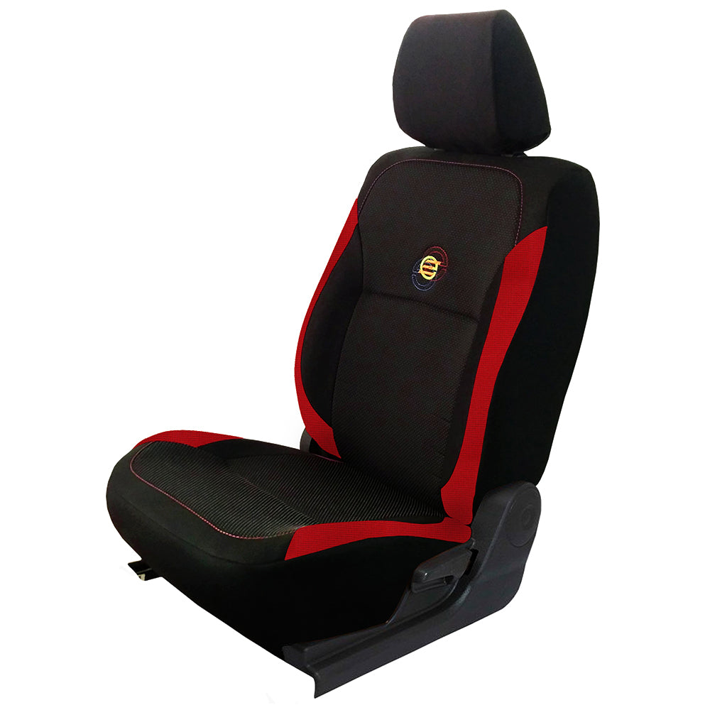 Buy Fabric Car Seat Cover Online Black and Red Seat Covers Premium