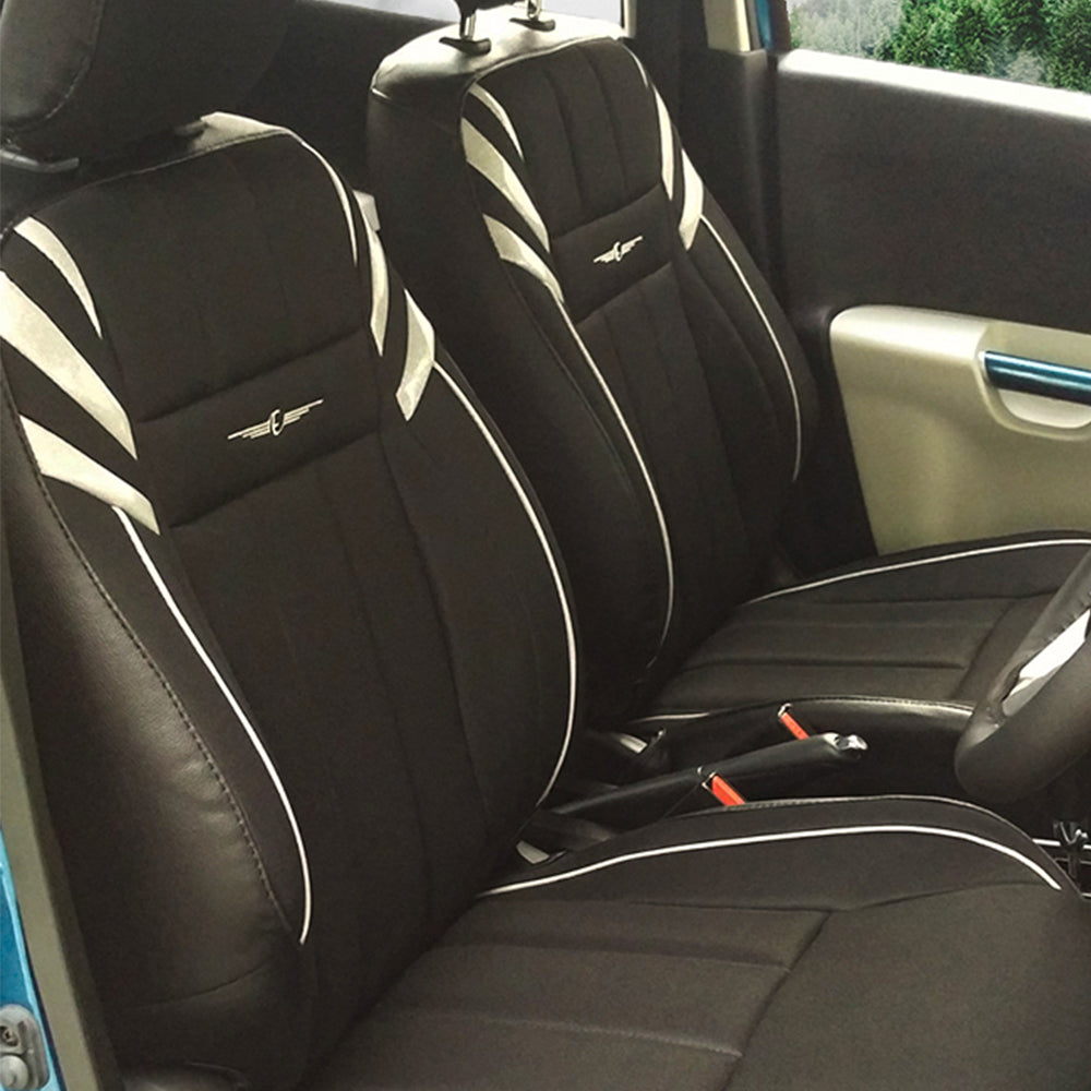 Sporty car seat cover outlet design