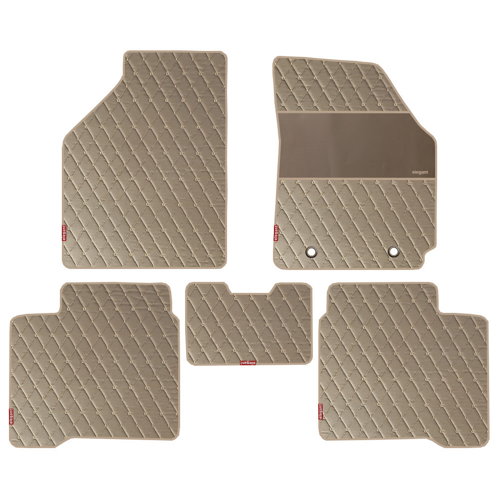 Luxury Leatherette Car Floor Mat For Toyota Glanza Interior Matching