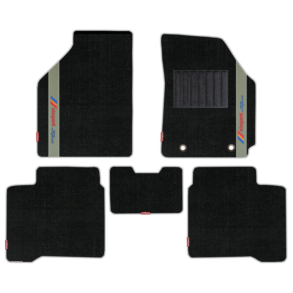 Sports Car Floor Mat Black And Beige For Toyota Glanza