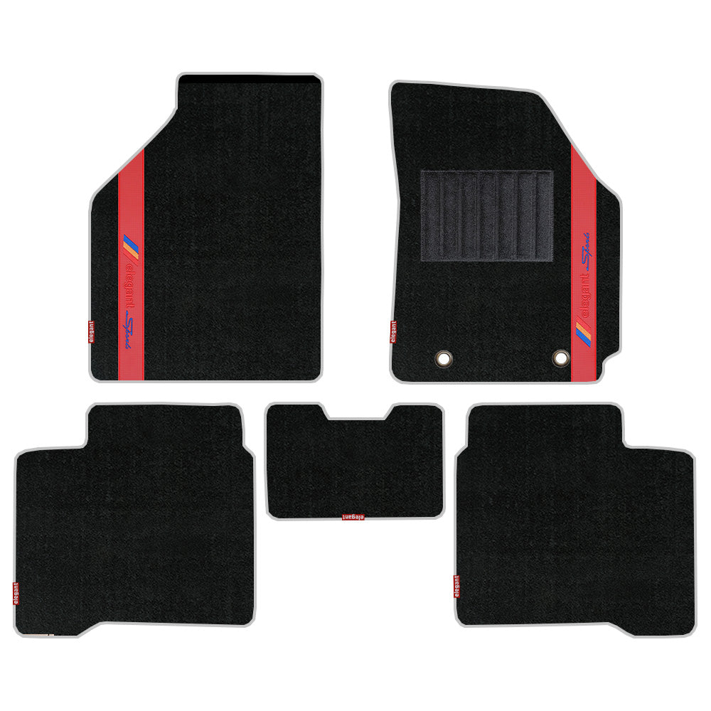 Sports Car Floor Mat Red For Toyota Glanza