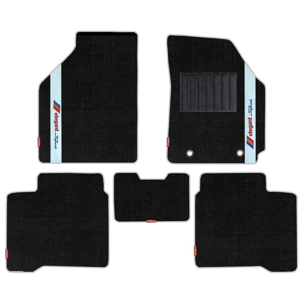 Sports Car Full Floor Mat White For Toyota Glanza