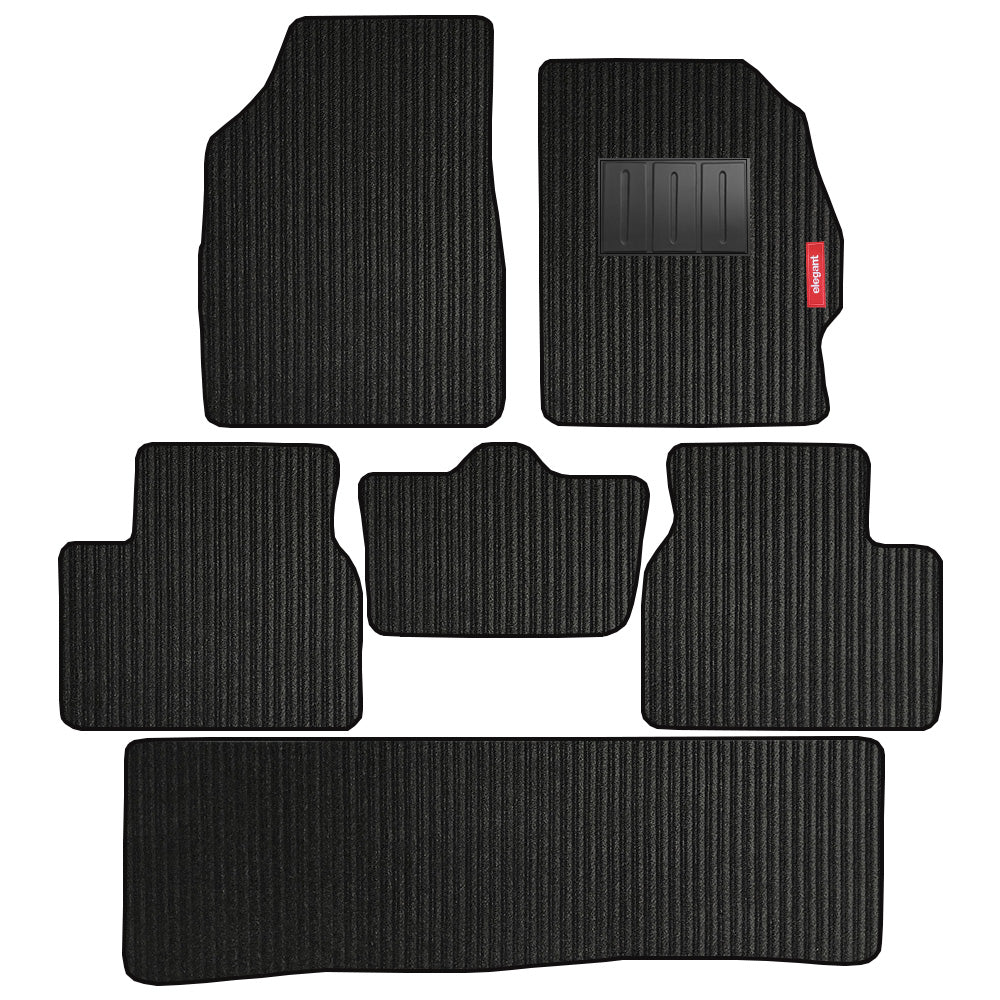 Cord Carpet Car Floor Mat For Mahindra Bolero Neo - Black Black | Elegant Auto Retail