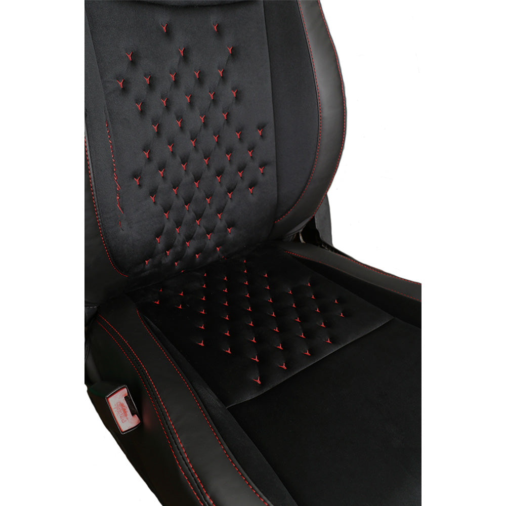 Gen Y Velvet Fabric Car Seat Cover For Tata Curvv | In Black Colour | Elegant Auto Retail