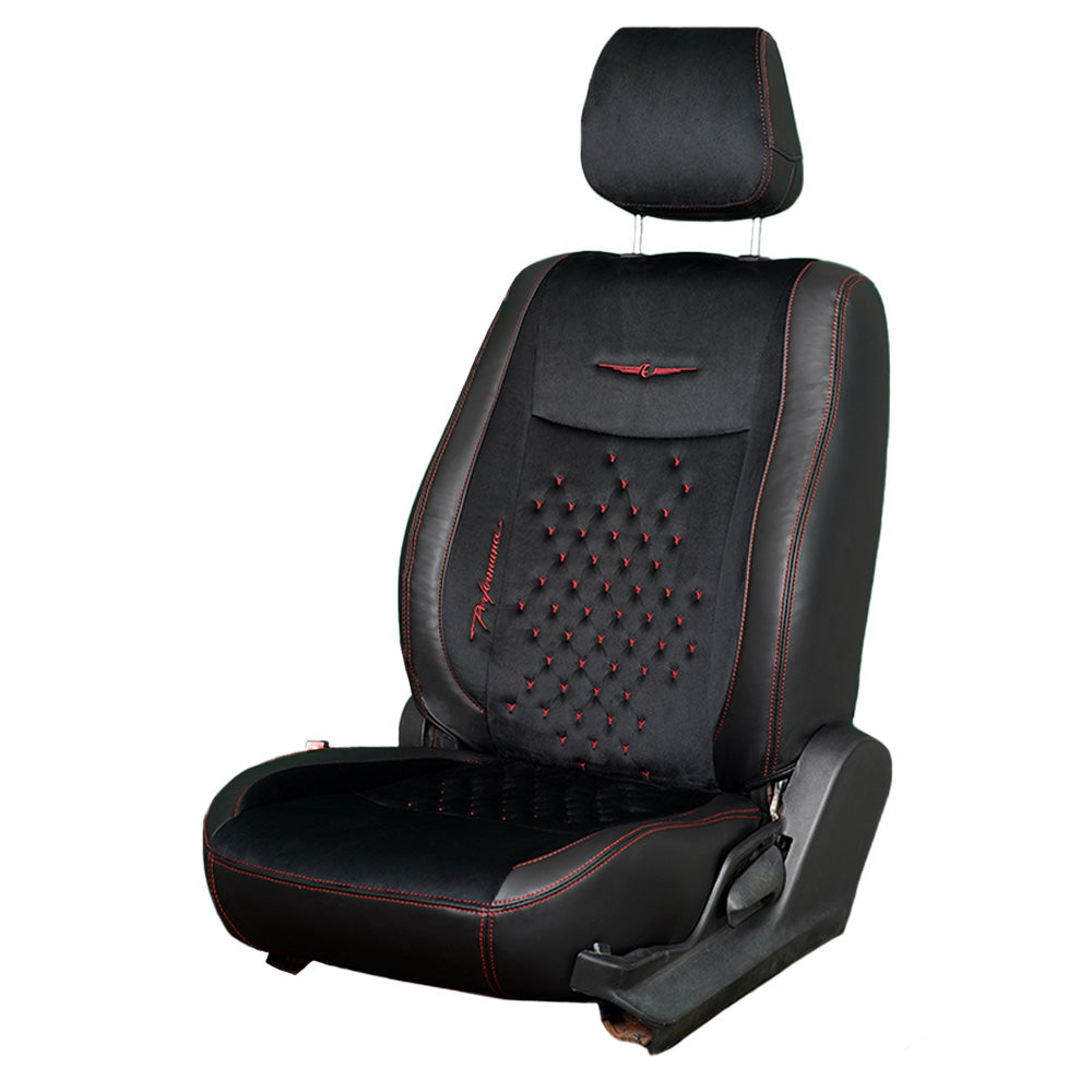 Gen Y Velvet Fabric Car Seat Cover For Tata Curvv | In Black Colour | Elegant Auto Retail
