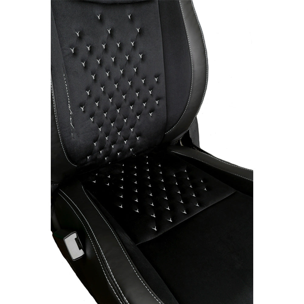 Gen Y Velvet Fabric Car Seat Cover For Tata Curvv | In Black Colour | Elegant Auto Retail