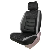 Glory Prism Art Leather Car Seat Cover Black and Grey For Mahindra Scorpio