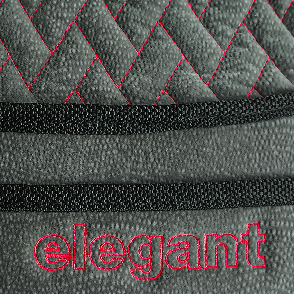 Caper Cool Pad Car Seat Cushion Grey-Red (Set of 3)
