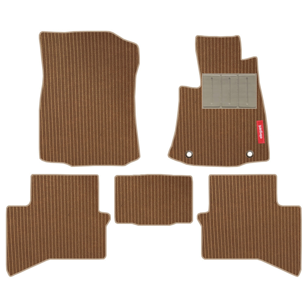 Cord Carpet Car Floor Mat For Toyota Hilux - Beige Beige | Elegant Auto Retail