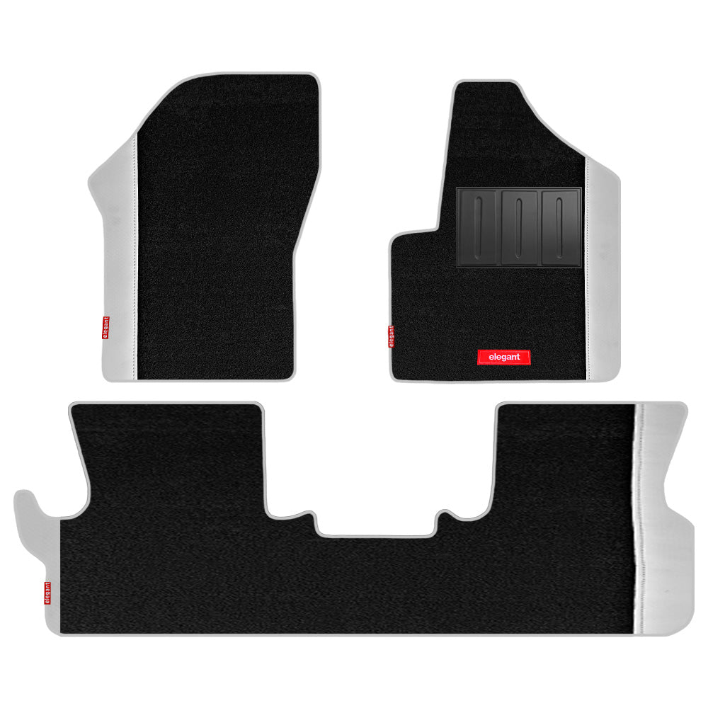 Duo Carpet Mat Black White - Tata Harrier EV-2025 | Elegant Auto Retail