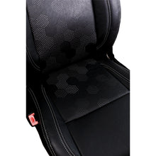 Nappa PR HEX Art Leather Car Seat Cover For Tata Punch (HaxBlack-White)! Elegant Auto Retail