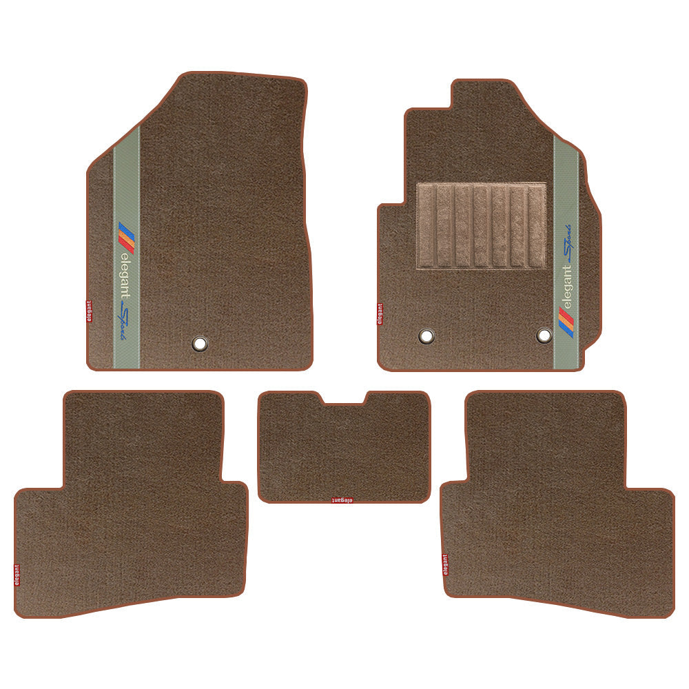 Sports Carpet Car Floor Mat For Hyundai Alcazar - Beige Beige | Elegant Auto Retail