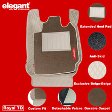 Royal 7D Car Floor Mats For Honda City - Beige Beige | Elegant Auto Retail