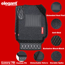 Luxury 7D Car Floor Mats For Mahindra BE 6 - Black Black | Elegant Auto Retail