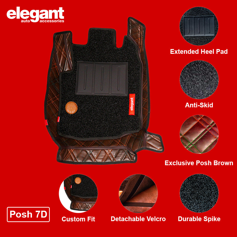 Posh 7D Car Floor Mats For Tata Curvv