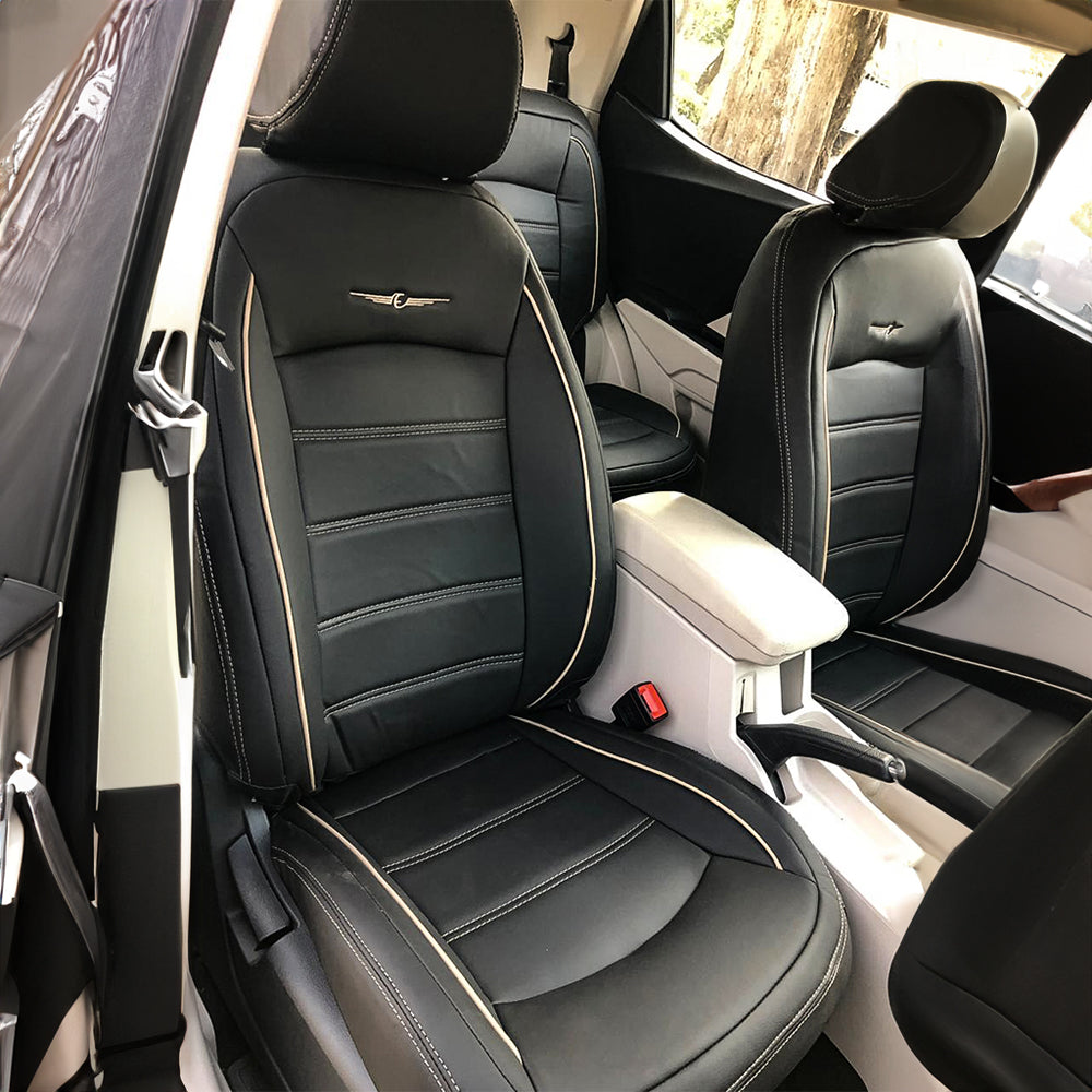 Urban Plus Bucket Fit Art Leather Car Seat Cover For Maruti S-Presso - Black Grey | Elegant Auto Retail