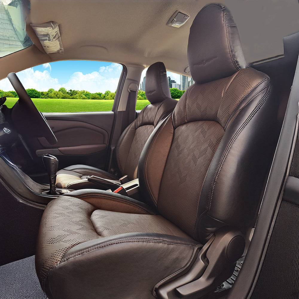 Apex Nappa PR Bucket Fit Art Leather Premium Car Seat Cover For Maruti Baleno