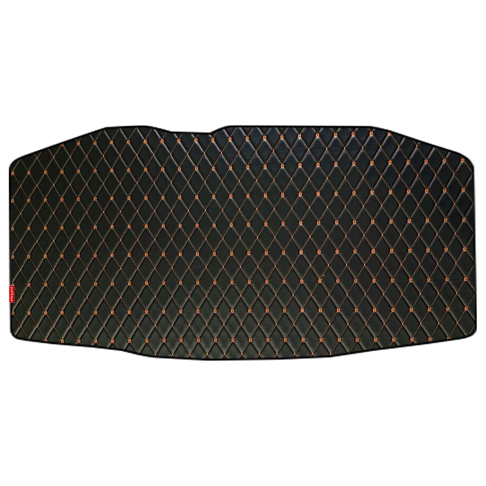 Luxury Leatherette Car Dicky Mat For Toyota Camry - Black Tan | Elegant Auto Retail