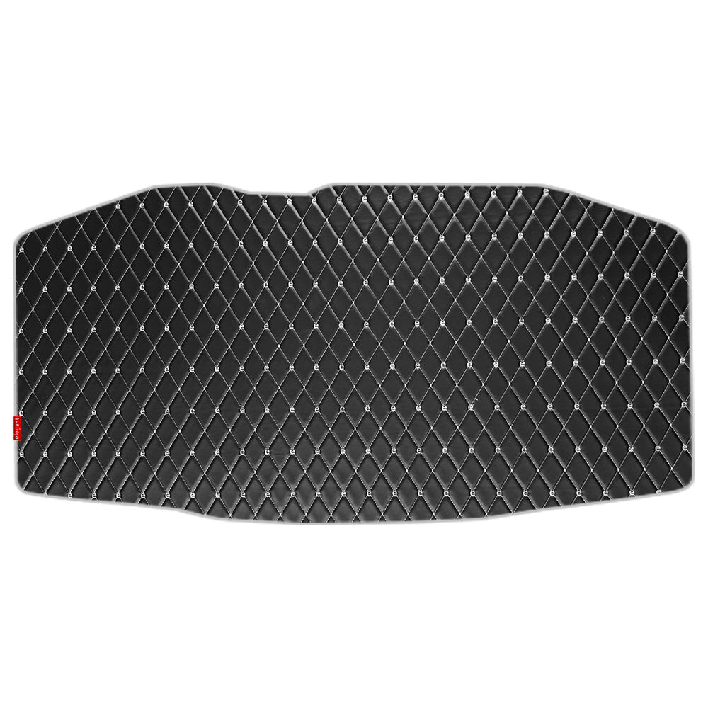 Luxury Leatherette Car Dicky Mat For Toyota Camry - Black White | Elegant Auto Retail