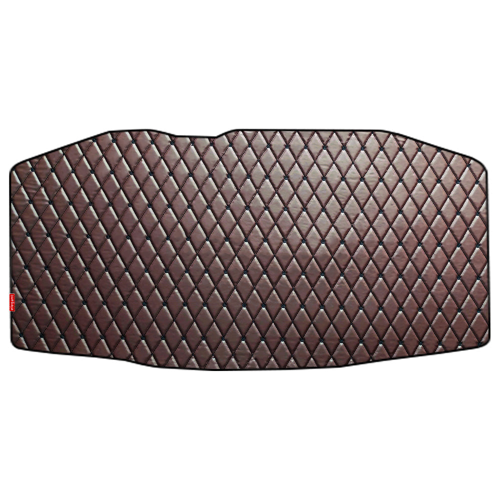 Luxury Leatherette Car Dicky Mat For Toyota Camry - Brown Black | Elegant Auto Retail