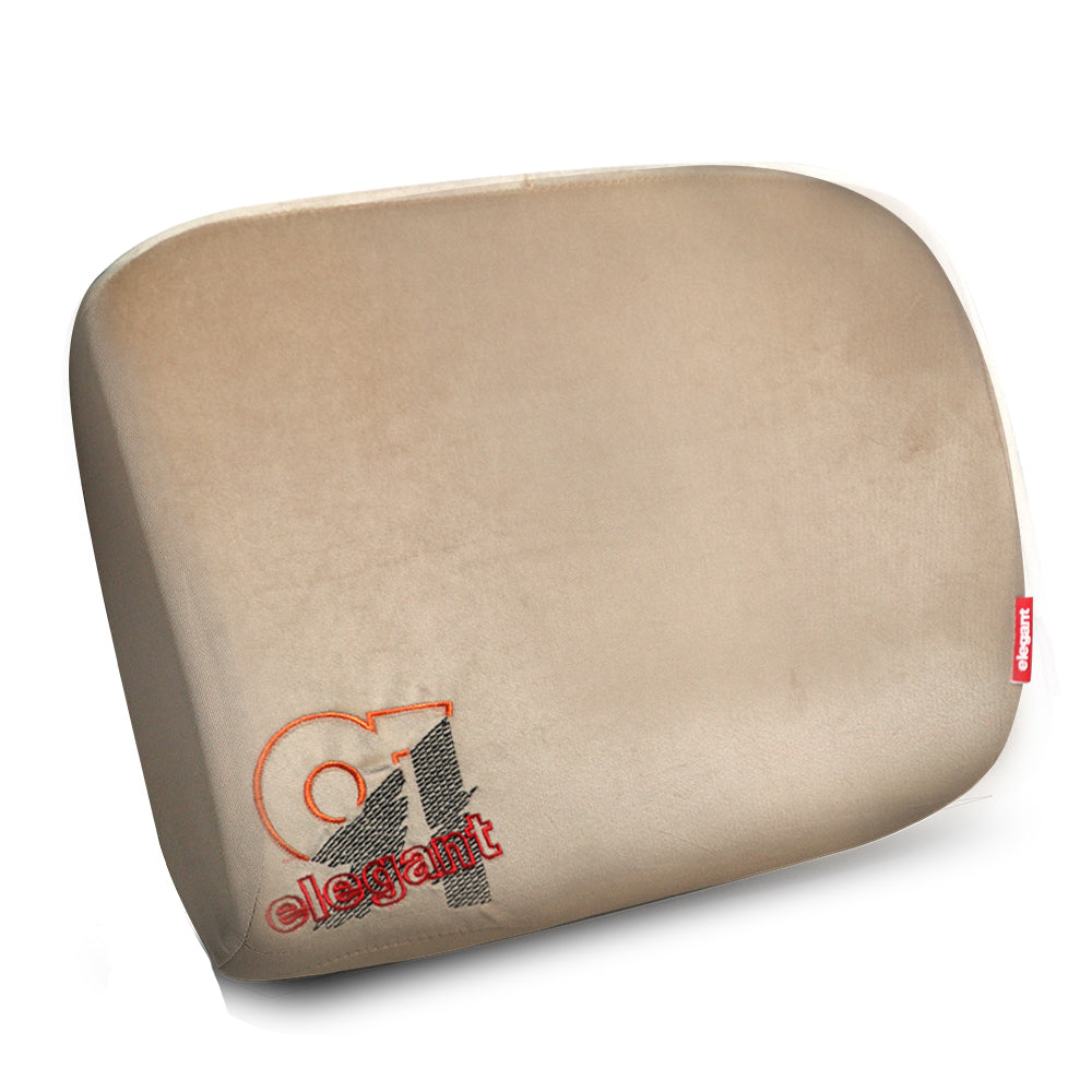 Elegant 91 Memory Foam Lumbar Support Rest Pillow In Beige | Elegant Auto Retail
