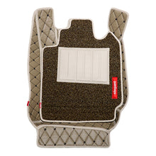 7D Car Floor Mats For Mahindra KUV100 - Beige Black | Elegant Auto Retail
