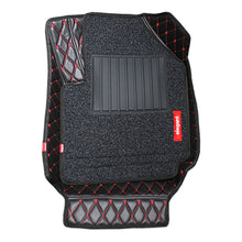 7D Car Floor Mats For Mahindra XUV300 - Black Red | Elegant Auto Retail