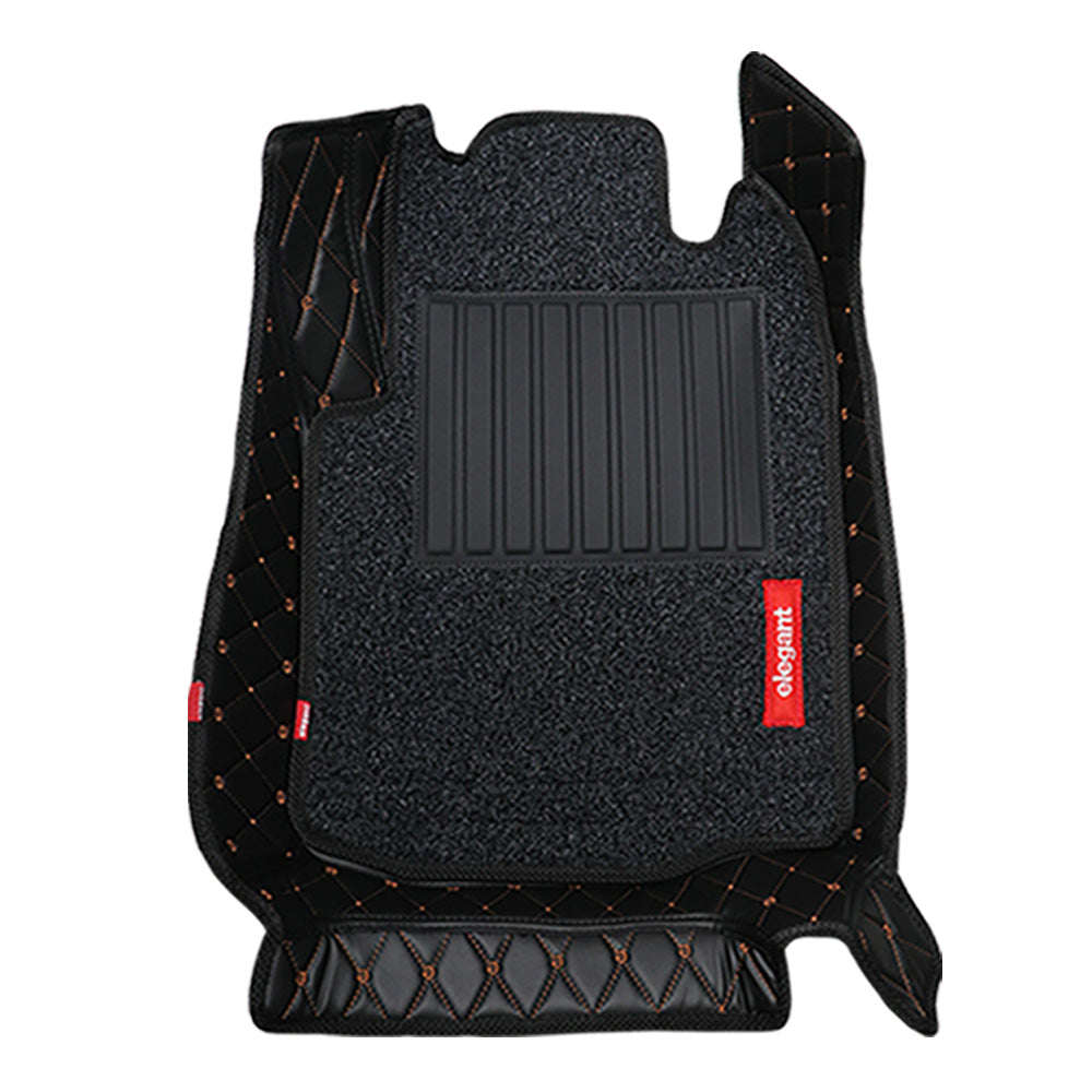 7D Car Floor Mats For Hyundai - 
 Venue- Black Tan | Elegant Auto Retail