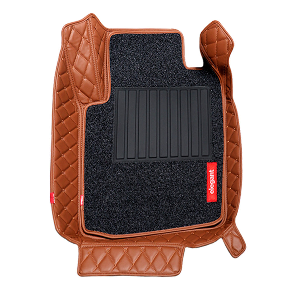 7D Car Floor Mats For Maruti S-Presso - Tan Tan | Elegant Auto Retail