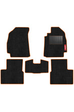 Cord Carpet Car Floor Mat For Ford Freestyle - Black Orange | Elegant Auto Retail
