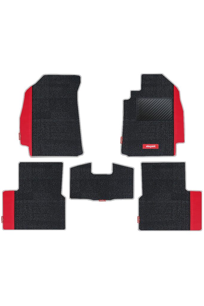Duo Carpet Car Floor Mat For Volvo XC90 - Black Red | Elegant Auto Retail