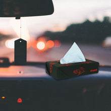 Nappa Leather Tissue Box Vintage Black And Red | Elegant Auto Retail