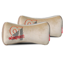 Elegant 91 Memory Foam Neck Rest Pillow (Set of 2) In Beige | Elegant Auto Retail