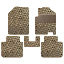 Luxury Leatherette Car Floor Mat Beige For Honda City