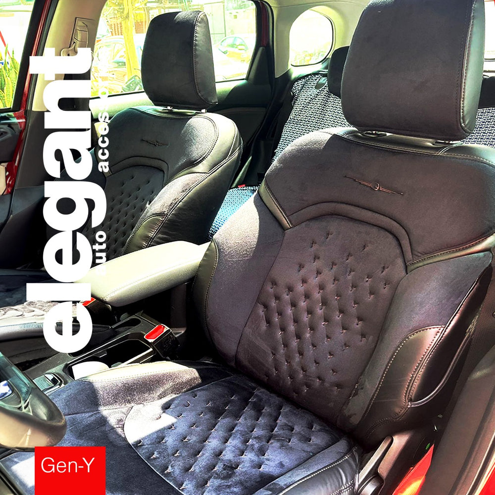 Gen Y Velvet Fabric Car Seat Cover For Mahindra Scorpio | Elegant Auto Retail