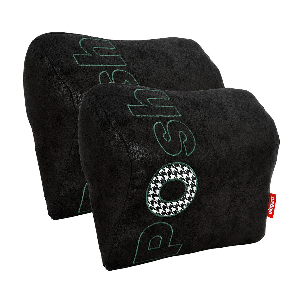 Elegant Posh Memory Foam Neck Rest D Support Pillow (Set of 2)