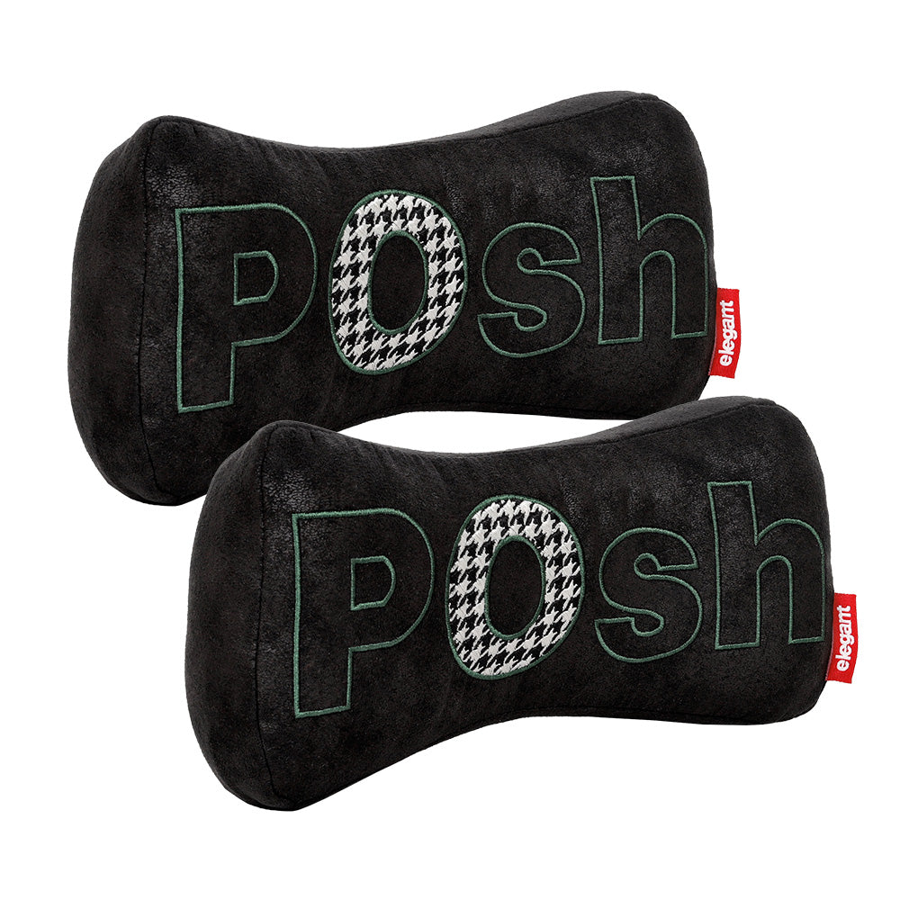 Elegant Posh Memory Foam Car Neck Rest Pillow (Set of 2)