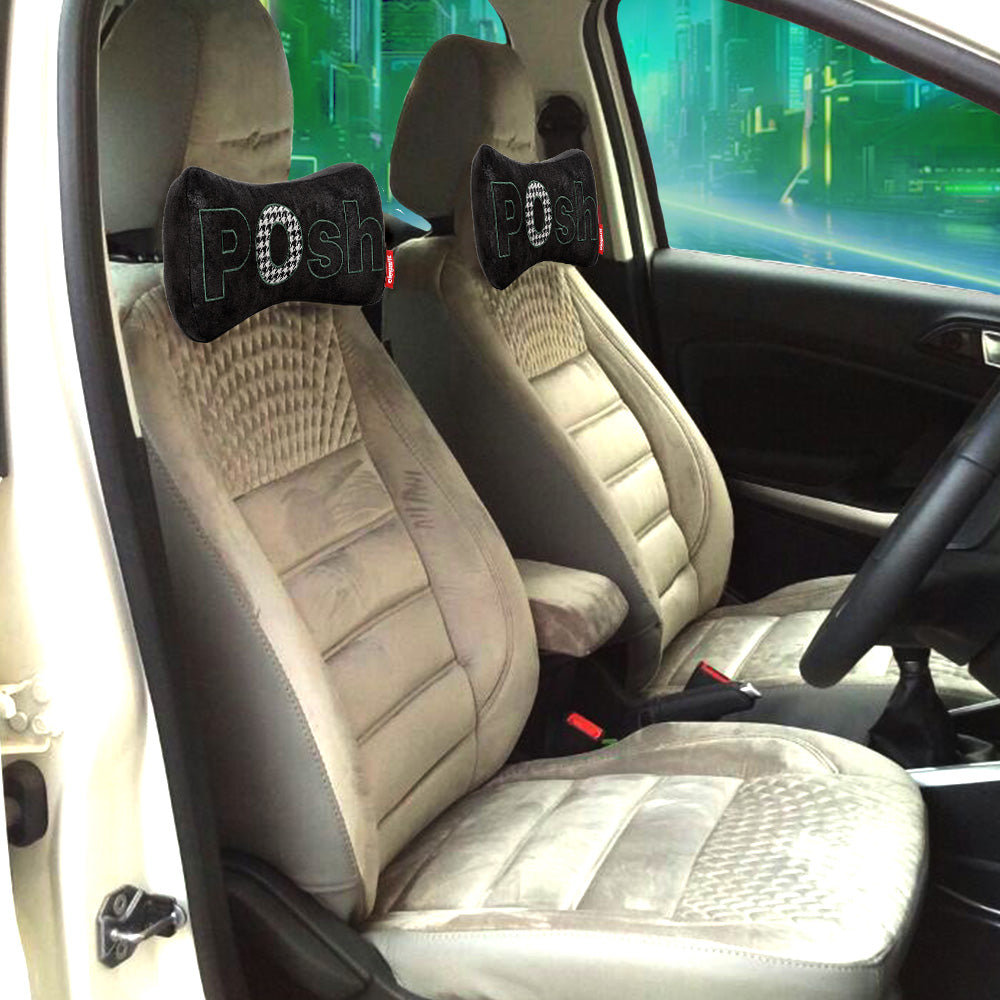 Elegant Posh Memory Foam Car Neck Rest Pillow (Set of 2)