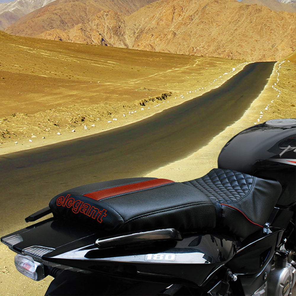 Cameo Sports Twin Bike Seat Cover Black and Red