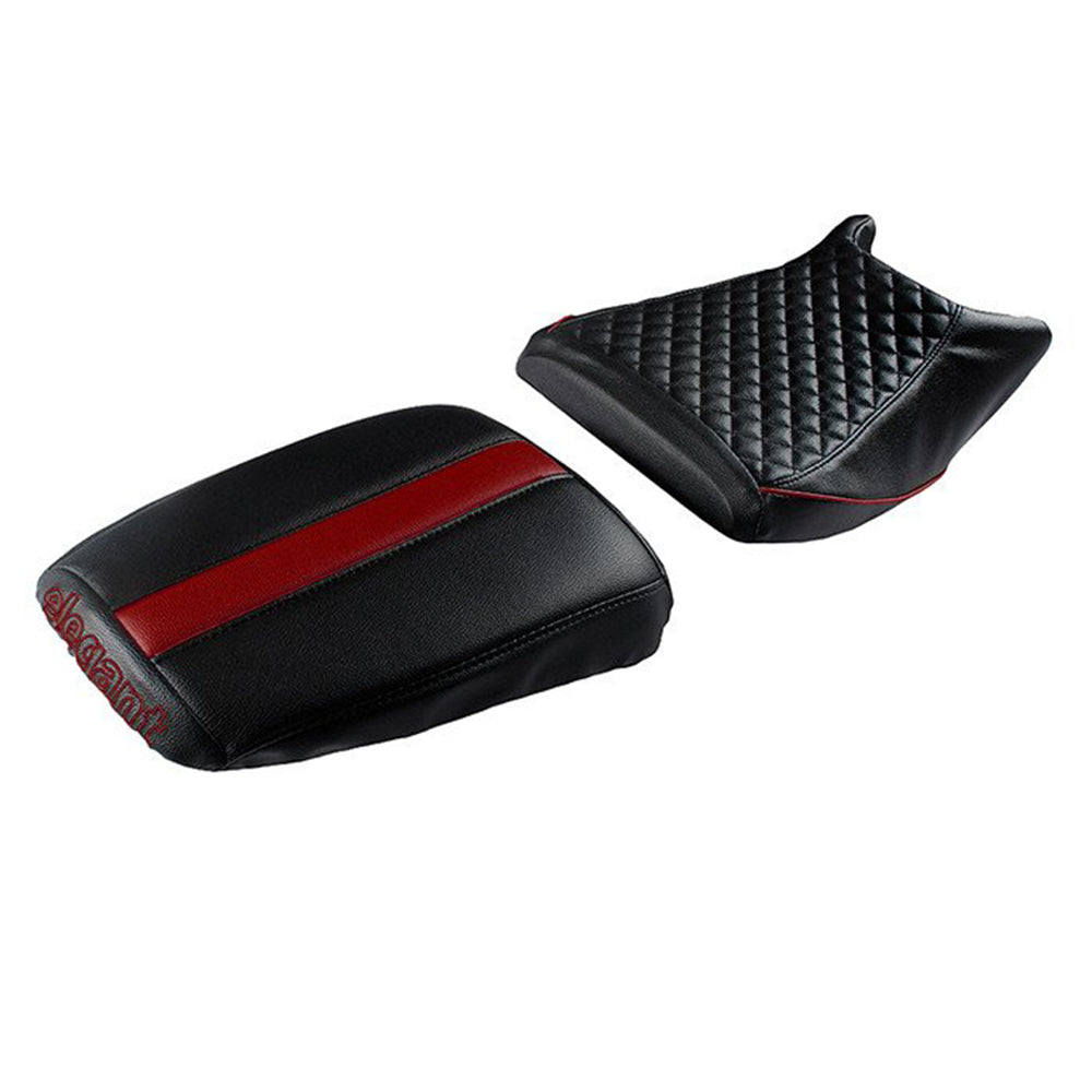 Cameo Sports Twin Bike Seat Cover Black and Red