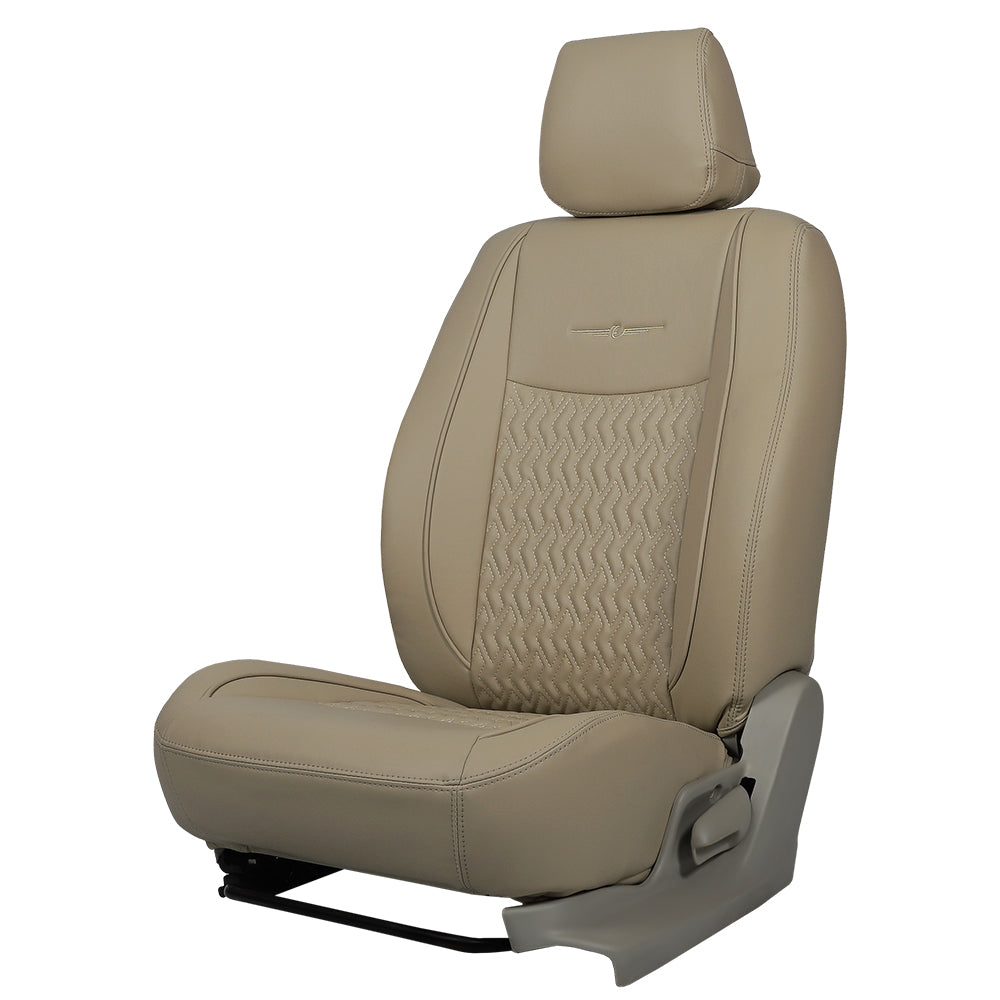 Vogue Roxy Art Leather Car Seat Cover For Nissan Kicks | in Beige Colour | Elegant Auto Retail