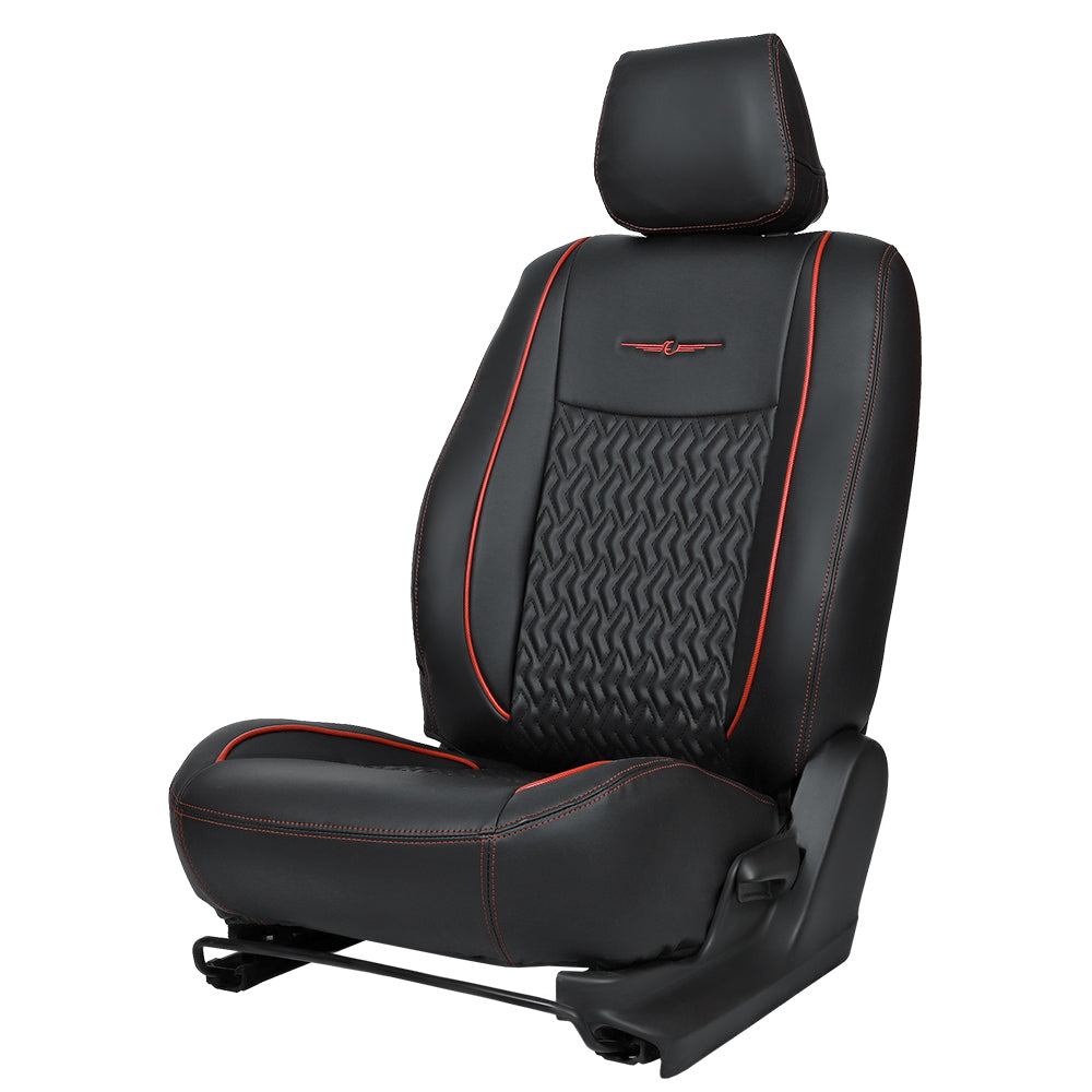 Vogue Roxy Art Leather Car Seat Cover For Nissan Kicks | in Black Colour | Elegant Auto Retail