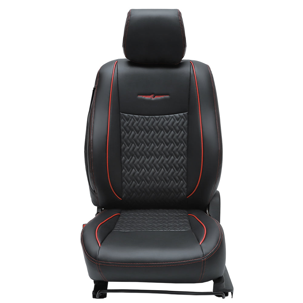 Vogue Roxy Art Leather Car Seat Cover For Nissan Kicks | in Black Colour | Elegant Auto Retail