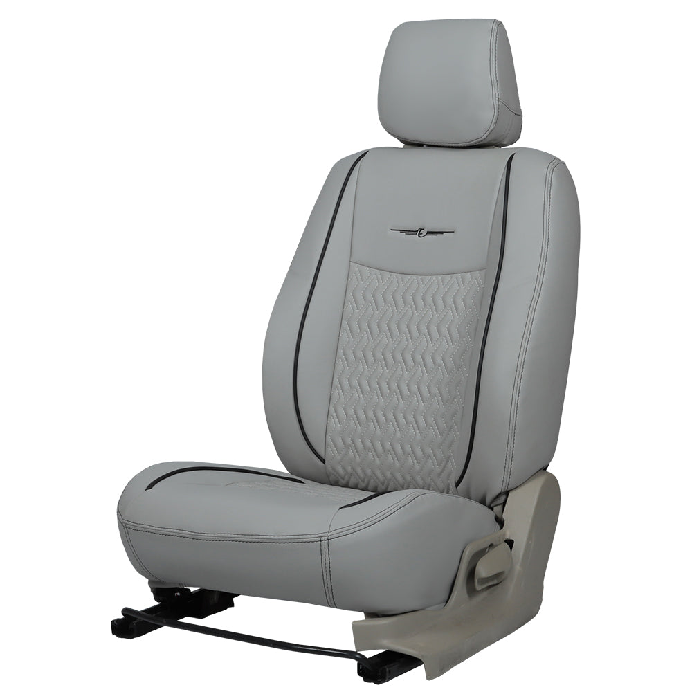 Vogue Roxy Art Leather Car Seat Cover For Tata Safari | in Black-CGrey Colour | Elegant Auto Retail