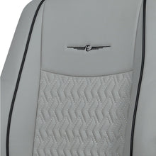 Vogue Roxy Art Leather Car Seat Cover For Tata Punch (Roxy_C_Grey-Black)! Elegant Auto Retail