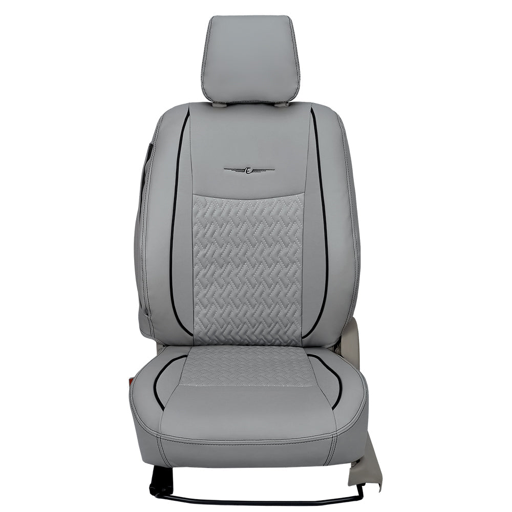 Vogue Roxy Art Leather Car Seat Cover For Tata Safari | in Black-CGrey Colour | Elegant Auto Retail